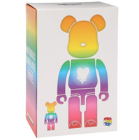 Medicom x Emotionally Unavailable Gradient Heart 100% 400% Bearbrick Figure Set