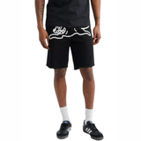 Black Dog Denim Shorts