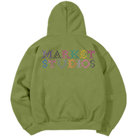 Folk Fitted Bear Hoodie