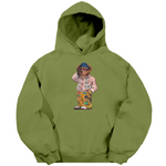 Folk Fitted Bear Hoodie