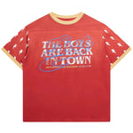 BOYS ARE BACK RIB TEE - RED